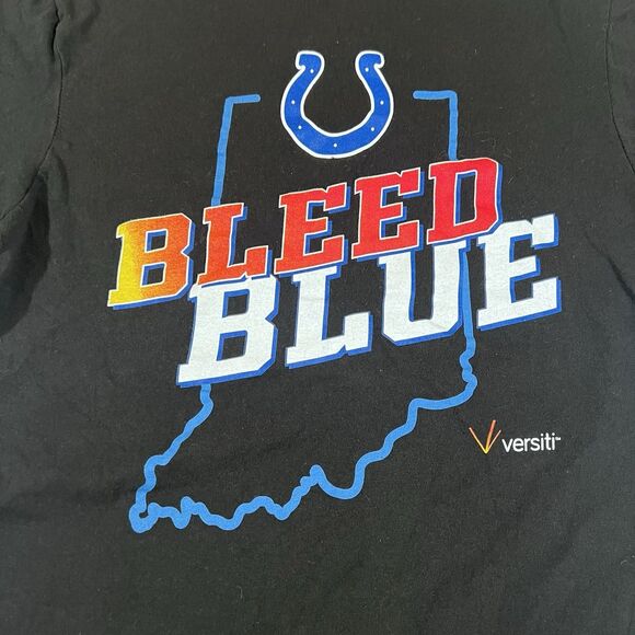 Indianapolis Colts NFL Football Bleed Blue Short Sleeve T-Shirt Men's Small - Picture 2 of 4